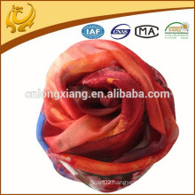 custom design SGS certificate multi-usage plain chiffon shawl